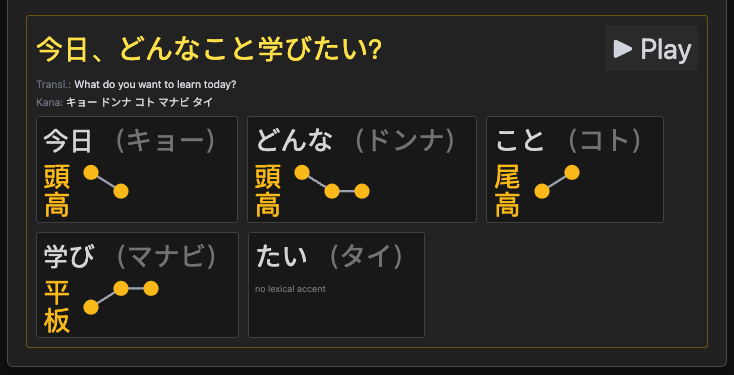 Japanese Pitch Accent Analyser